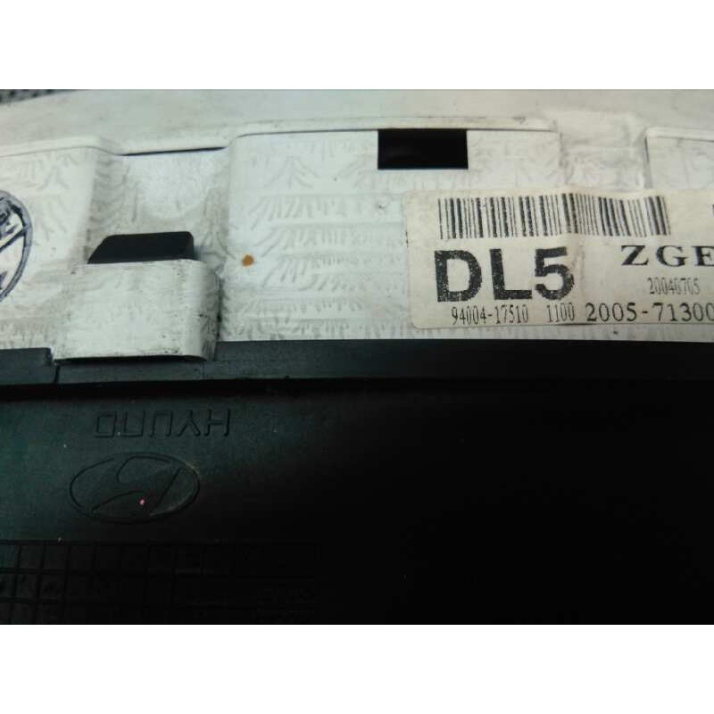 Recambio de cuadro instrumentos para hyundai matrix (fc) 1.5 crdi cat referencia OEM IAM 9400417510 200571300H DL5 - Gris 2