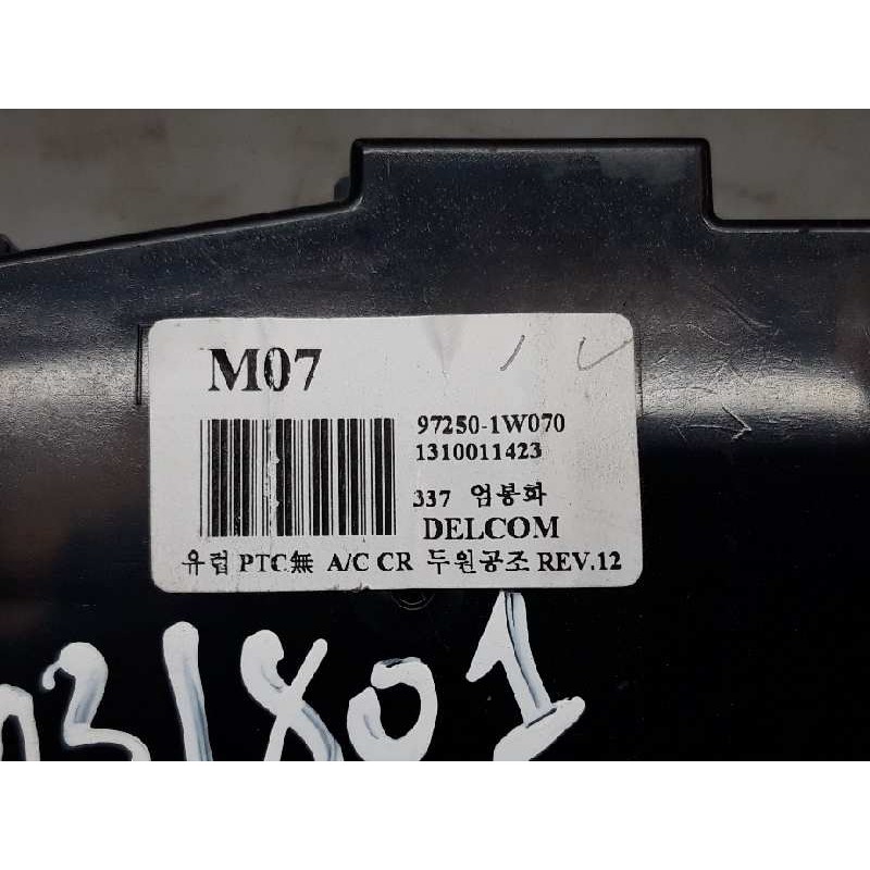 Recambio de mando climatizador para kia rio 1.2 cat referencia OEM IAM 972501W070 1310011423 - Negro 4