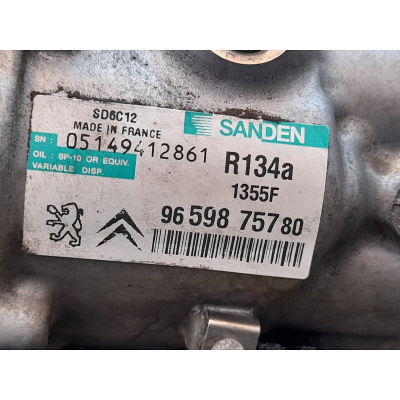 Recambio de compresor aire acondicionado para citroën c3 picasso sx referencia OEM IAM 1355F 9659875780 SANDEN - Gris 5