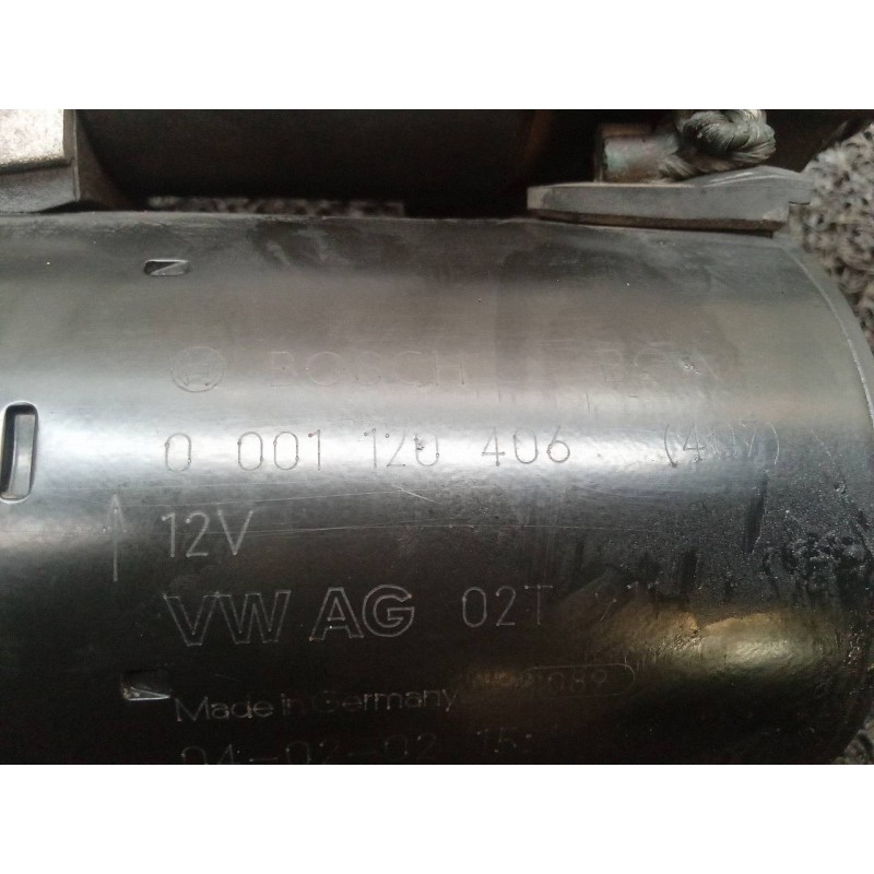 Recambio de motor arranque para volkswagen golf v berlina (1k1) trendline referencia OEM IAM 0001120406 02T911023R BOSCH 6