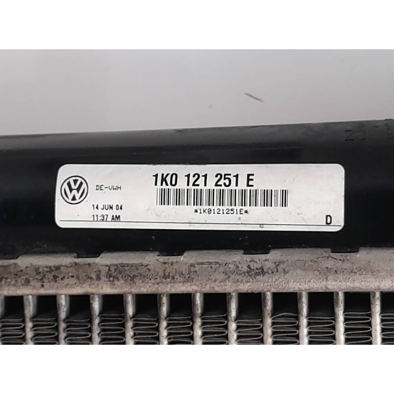 Recambio de radiador agua para volkswagen golf v berlina (1k1) sportline referencia OEM IAM 1K0121251E 2