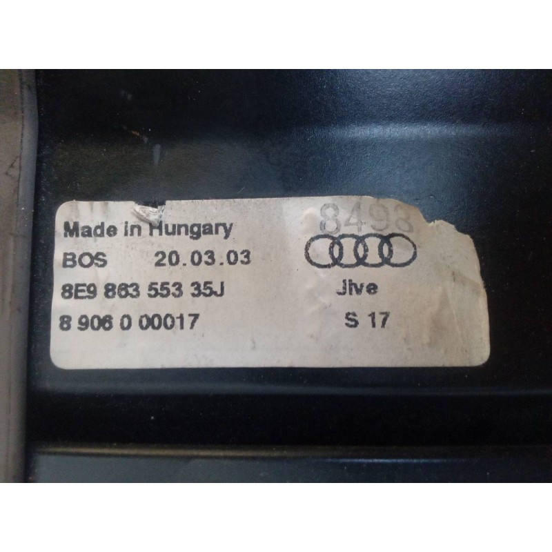 Recambio de bandeja trasera para audi a4 avant (8e) 2.0 referencia OEM IAM 8E986355335J - Azul 2