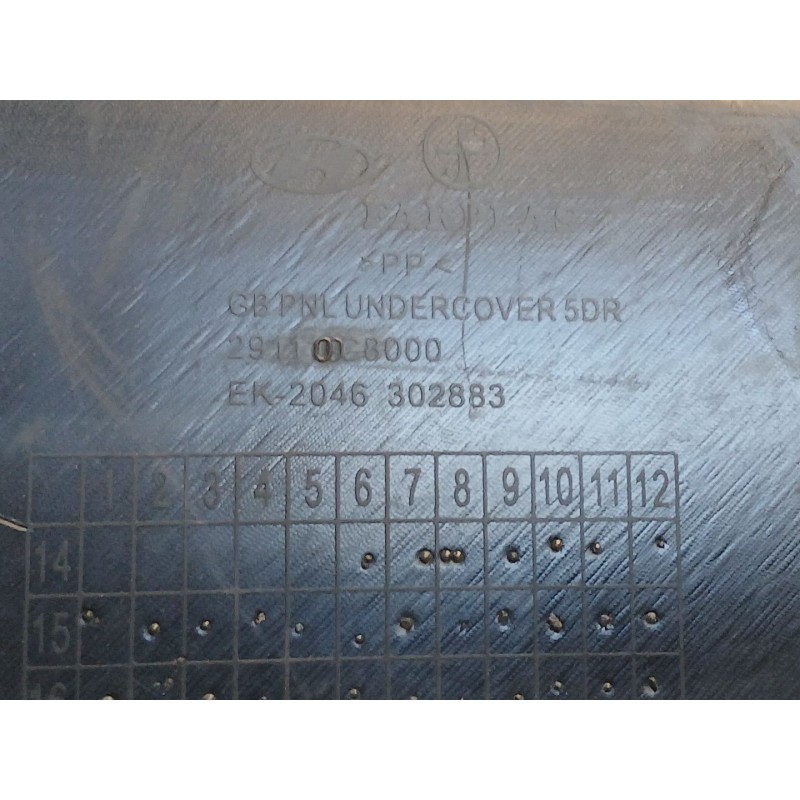 Recambio de cubrecarter para hyundai i20 ii (gb, ib) 1.2 referencia OEM IAM 291100C8000 - Azul 2