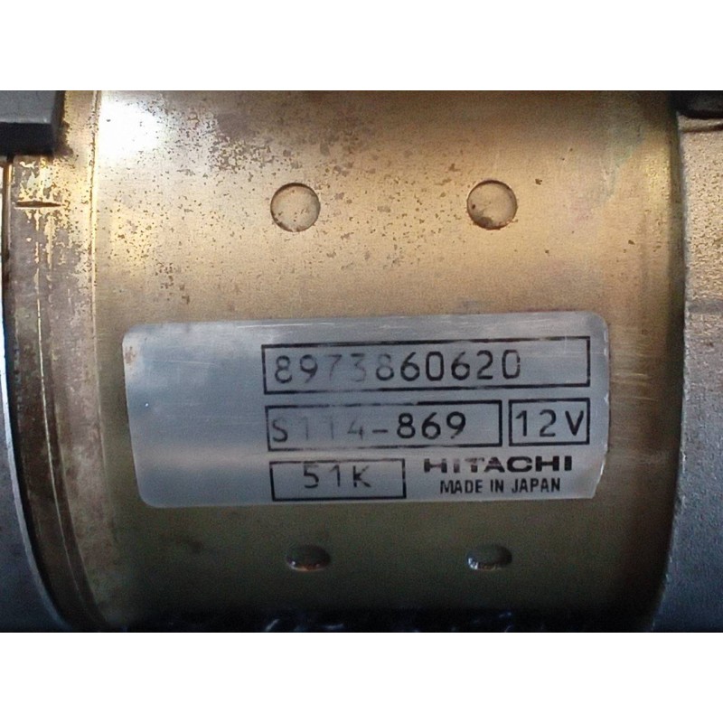 Recambio de motor arranque para opel astra h berlina cosmo referencia OEM IAM 8973860620 S114869 HITACHI - Negro 3