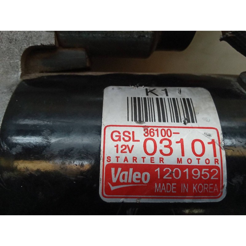 Recambio de motor arranque para kia rio 1.2 cat referencia OEM IAM 3610003101 1201952 VALEO - Negro 4