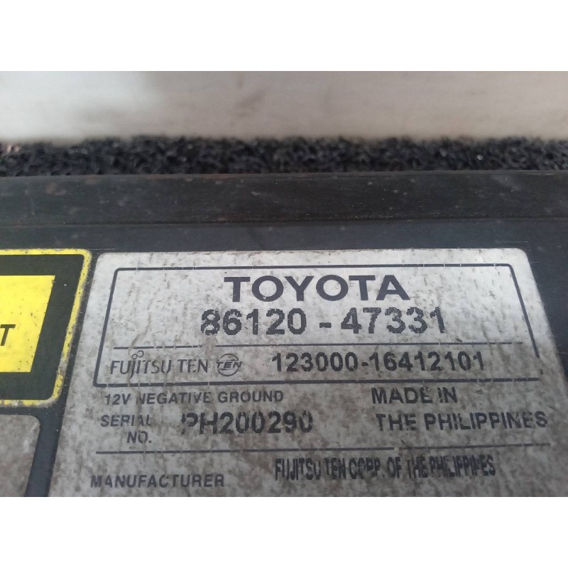 Recambio de sistema audio / radio cd para toyota prius (nhw30) advance referencia OEM IAM 8612047331 12300016412101 - Blanco 4