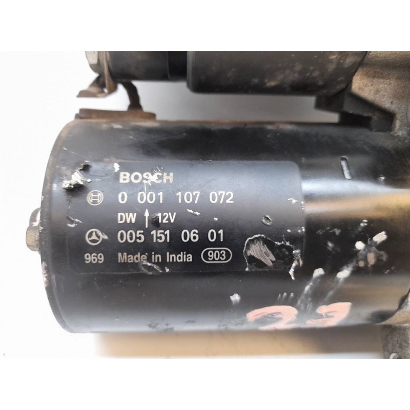 Recambio de motor arranque para mercedes-benz clase slk (w170) roadster 230 compressor (170.447) referencia OEM IAM 0001107072 0 - Negro 2