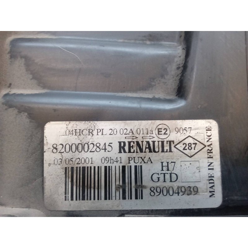 Recambio de faro izquierdo para renault laguna ii (bg0) dynamique referencia OEM IAM 8200002845 - Gris 2