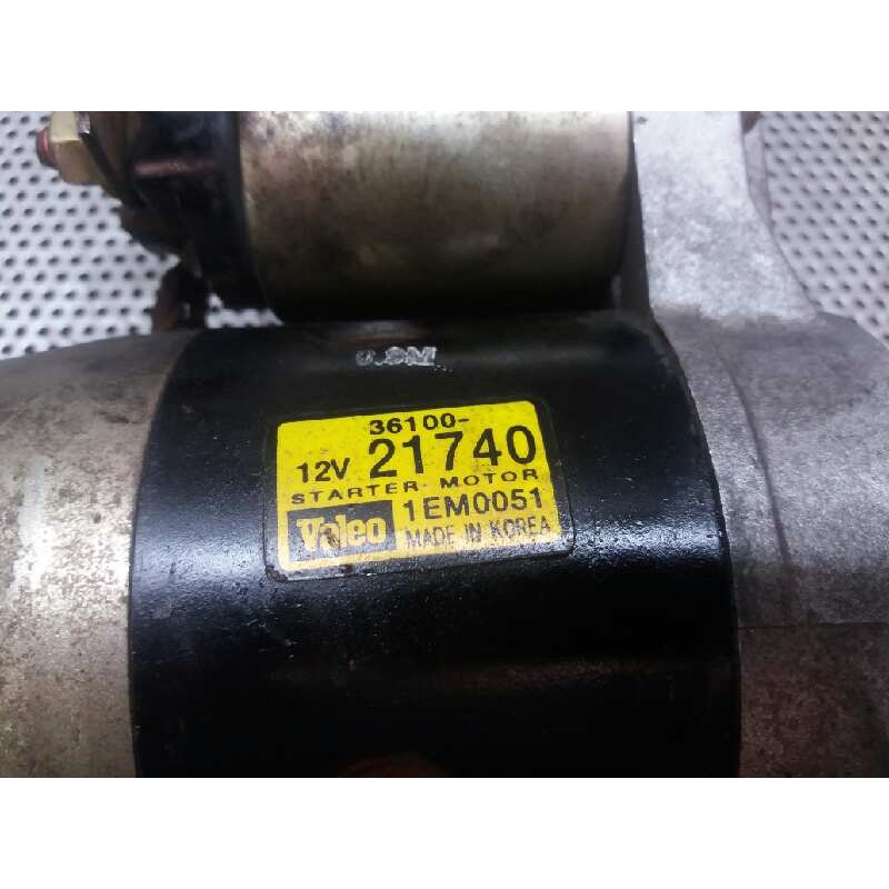 Recambio de motor arranque para hyundai elantra (xd) referencia OEM IAM 3610021740 1EM0051 VALEO 2
