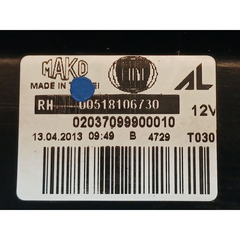 Recambio de piloto trasero derecho para fiat doblo cargo (263_) 1.3 d multijet referencia OEM IAM 00518106730 - Blanco 2