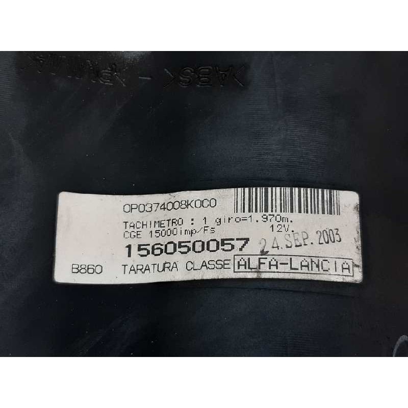 Recambio de cuadro instrumentos para alfa romeo 166 2.4 jtd distinctive referencia OEM IAM 156050057 - Negro 5
