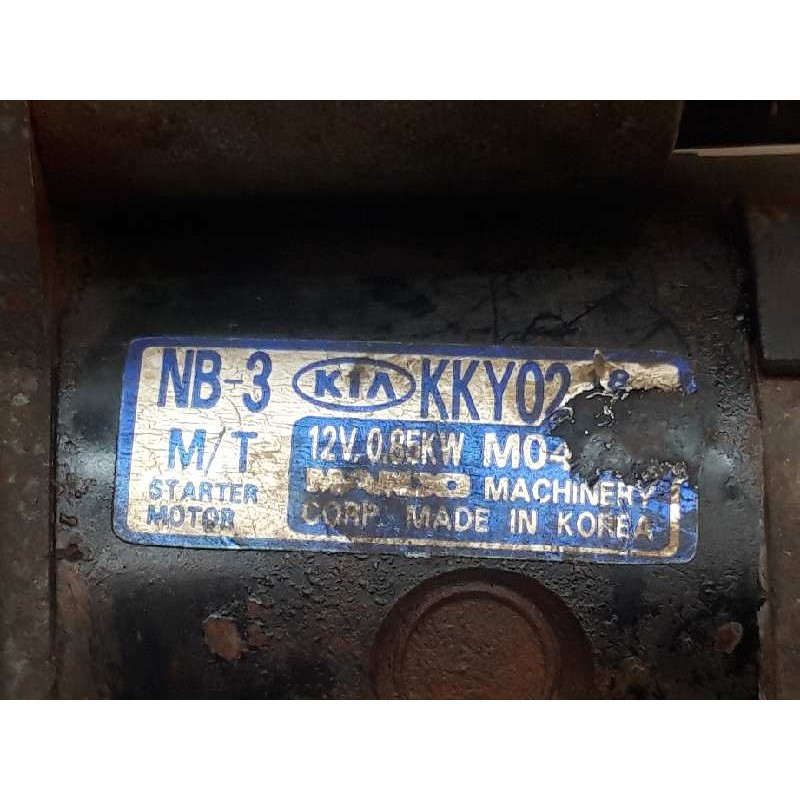 Recambio de motor arranque para kia pride glxi berlina referencia OEM IAM - Gris 3