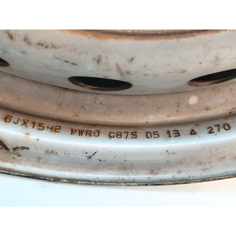 Recambio de llanta para fiat doblo cargo (263_) 1.3 d multijet referencia OEM IAM C8750513 - Blanco 2