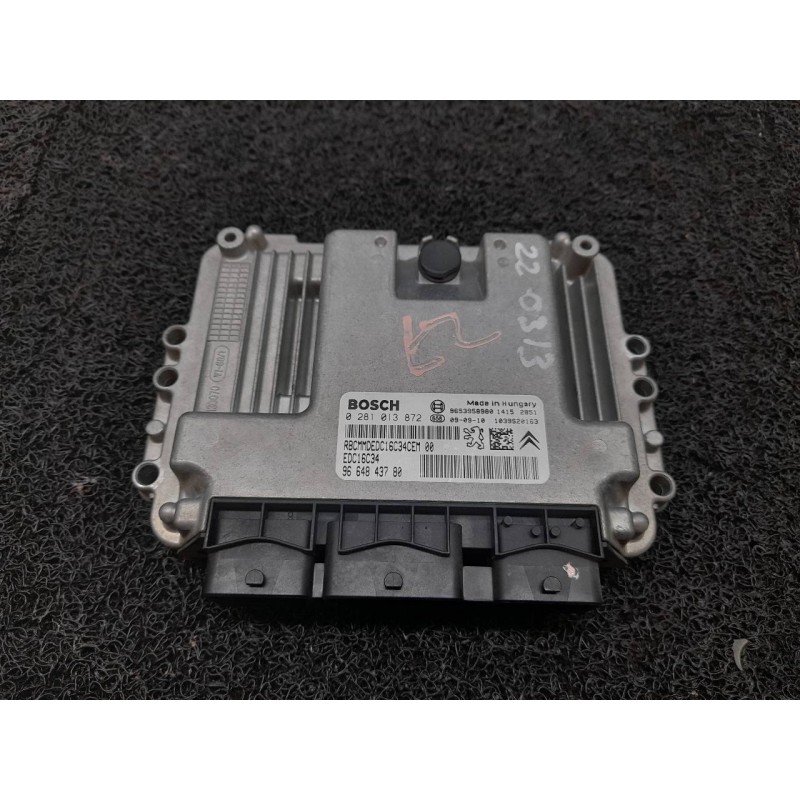 Recambio de centralita motor uce para citroën berlingo cuadro x referencia OEM IAM 0281013872 9664843780 BOSCH