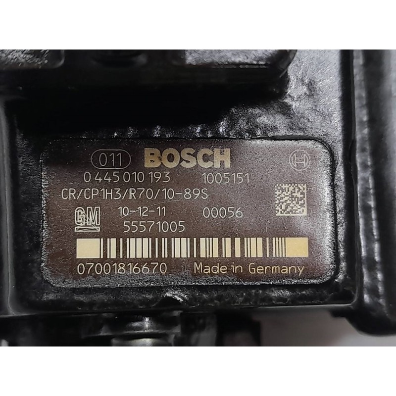 Recambio de bomba inyeccion para opel astra j lim. sport referencia OEM IAM 0445010193  BOSCH - Rojo 3