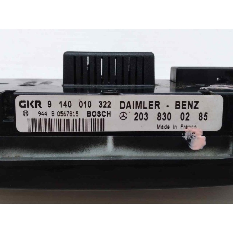 Recambio de mando climatizador para mercedes-benz clase c (w203) sportcoupe c 220 cdi (203.706) referencia OEM IAM 2038300285 - Negro 2