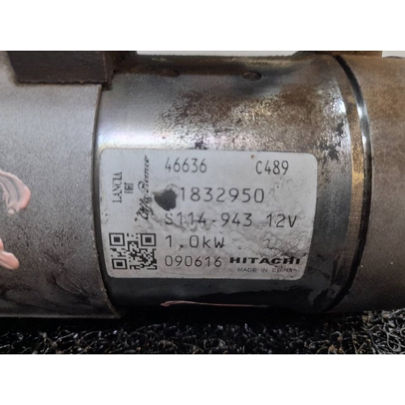 Recambio de motor arranque para fiat grande punto (199) 1.4 8v active (01.2007) referencia OEM IAM 51832950 S114943 HITACHI - Azul 3