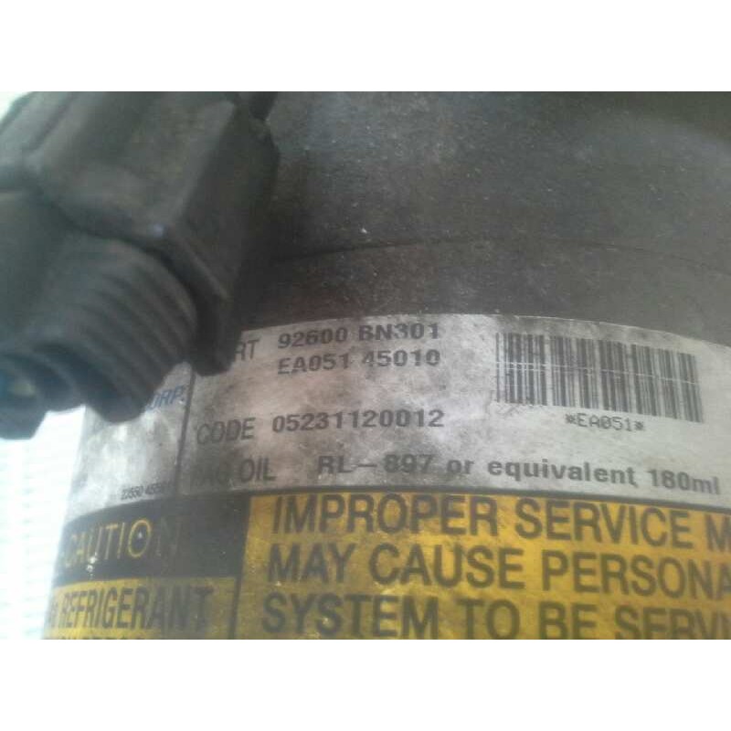 Recambio de compresor aire acondicionado para nissan almera tino (v10m) 2.2 16v turbodiesel cat referencia OEM IAM EA051  CALSON - Azul 2