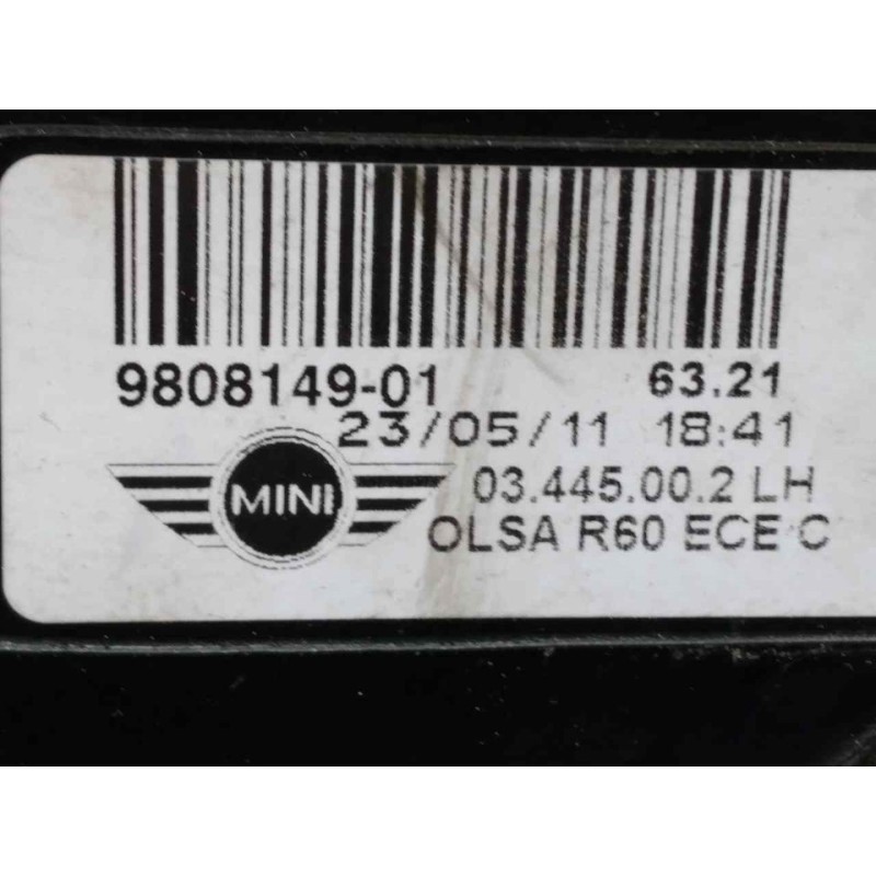 Recambio de piloto trasero izquierdo para bmw mini countryman (r60) cooper d referencia OEM IAM 980814901 - Blanco 2