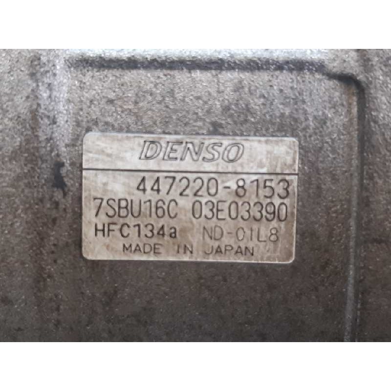 Recambio de compresor aire acondicionado para alfa romeo 166 2.4 jtd distinctive referencia OEM IAM 4472208153 7SBU16C DENSO - Negro 2