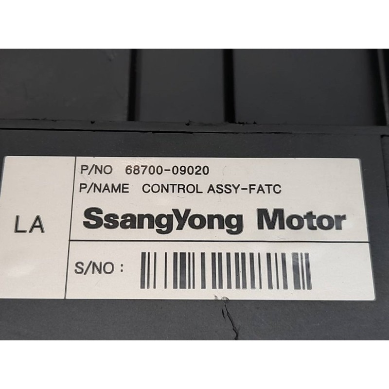 Recambio de mando climatizador para ssangyong kyron 200 xdi limited referencia OEM IAM 6870009020 - Negro 4