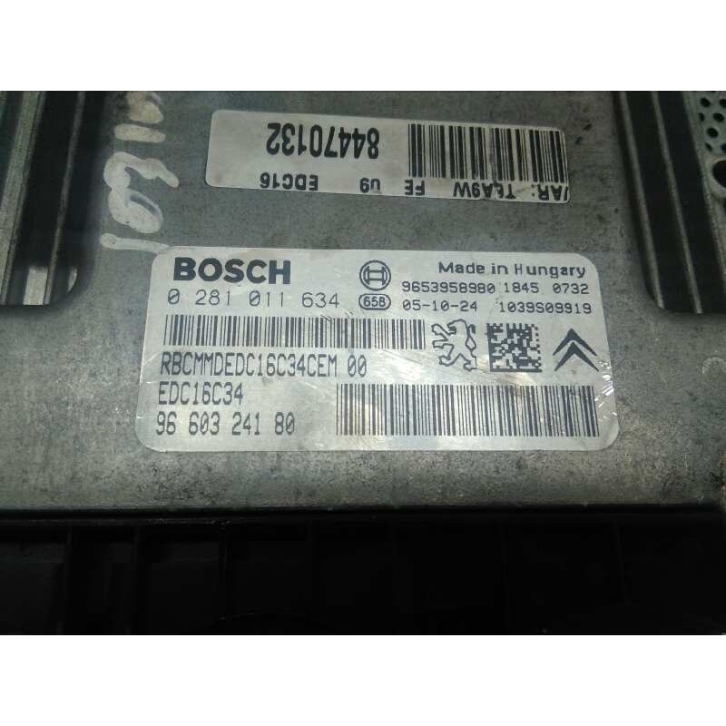 Recambio de centralita motor uce para peugeot 307 berlina (s2) 1.6 hdi referencia OEM IAM 9660324180 0281011634 - Negro 2