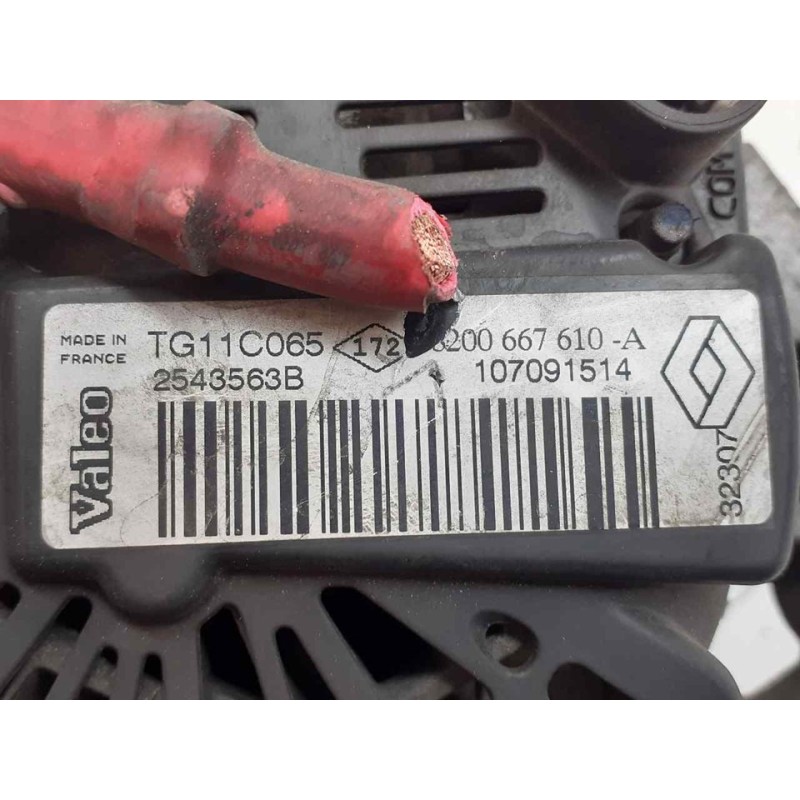 Recambio de alternador para renault megane ii berlina 5p dynamique referencia OEM IAM 8200667610A - Negro 2