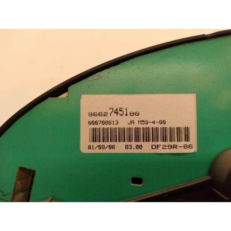Recambio de cuadro instrumentos para citroën berlingo 2.0 hdi 600 furg. referencia OEM IAM 9662745180 - Blanco 2