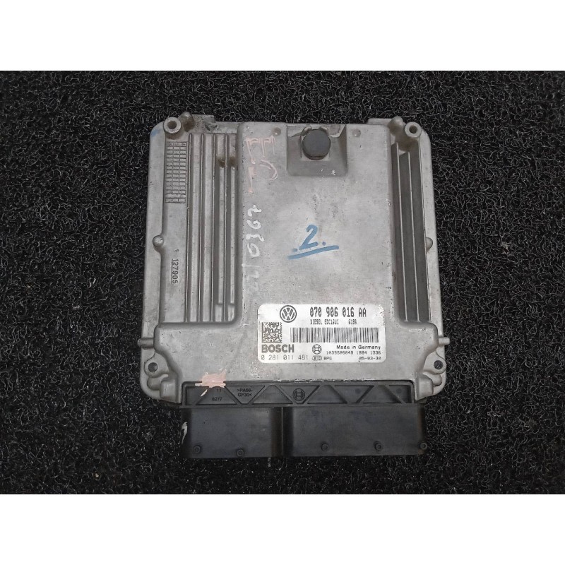 Recambio de centralita motor uce para volkswagen touareg (7la) tdi v10 referencia OEM IAM 0281011481 070906016AA 