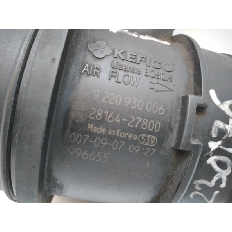 Recambio de caudalimetro para kia sorento 2.5 crdi emotion referencia OEM IAM 9220930006 2816427800 KEFIC - Negro 3