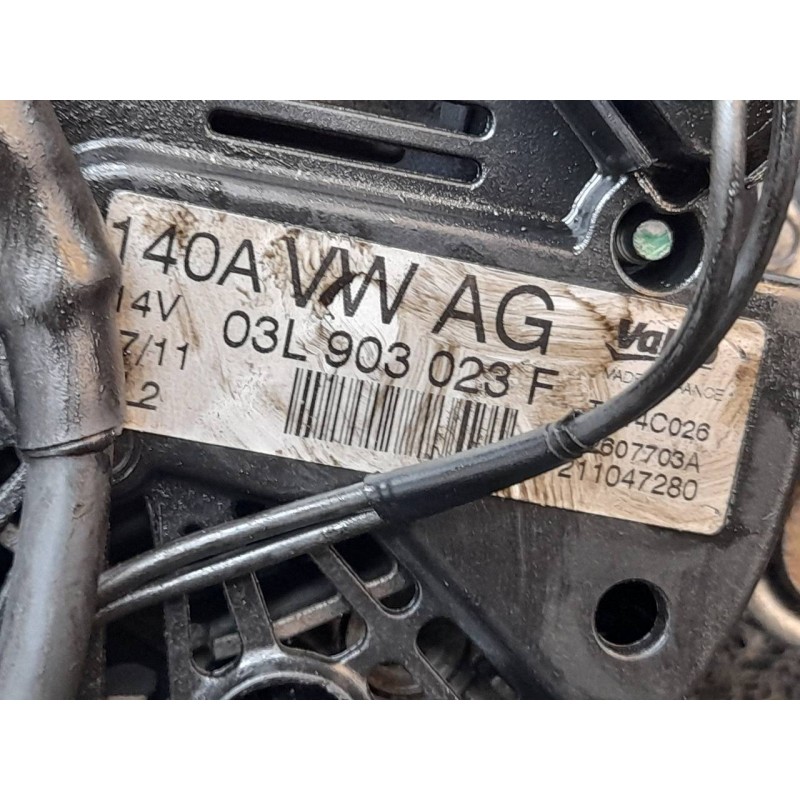 Recambio de alternador para volkswagen scirocco (137) 2.0 tdi (103kw) bluemotion referencia OEM IAM 03L903023F 2607703A 6
