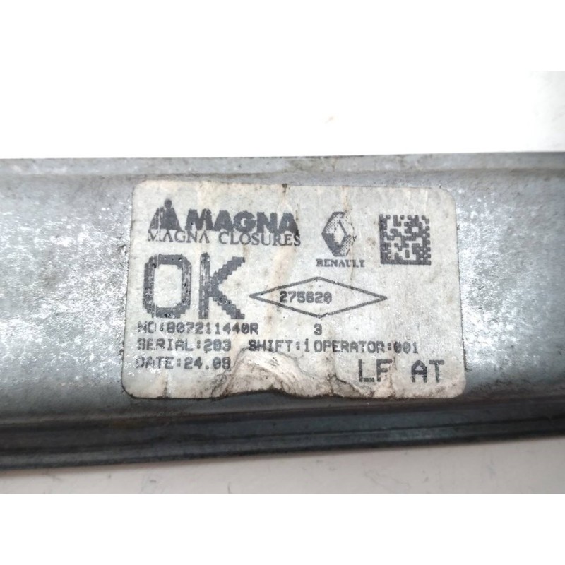 Recambio de elevalunas delantero izquierdo para dacia sandero stepway comfort referencia OEM IAM 807211440R - Blanco 2