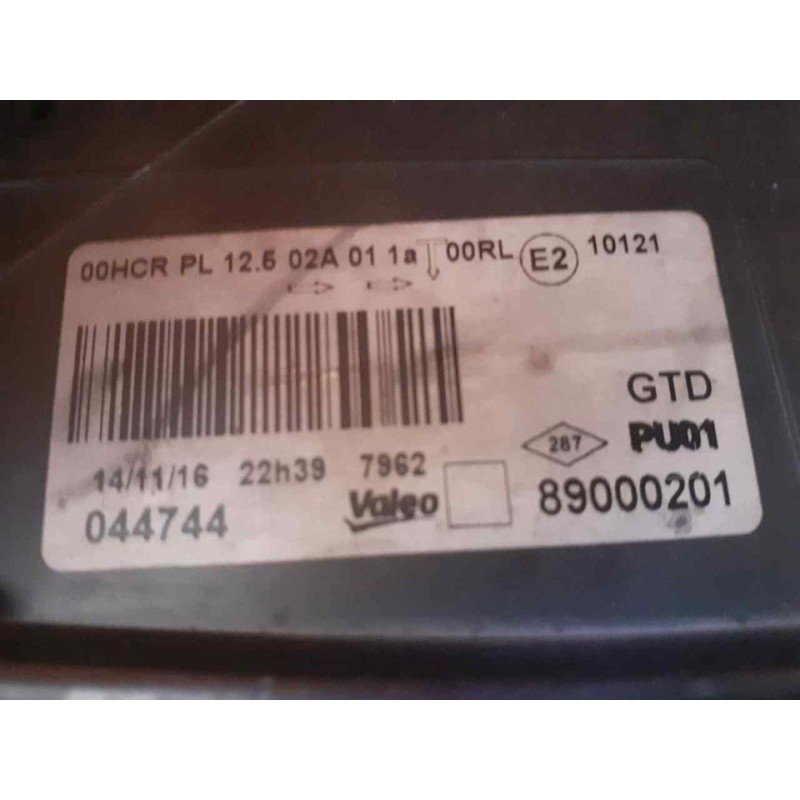 Recambio de faro izquierdo para peugeot 208 active referencia OEM IAM 89000201  VALEO 3