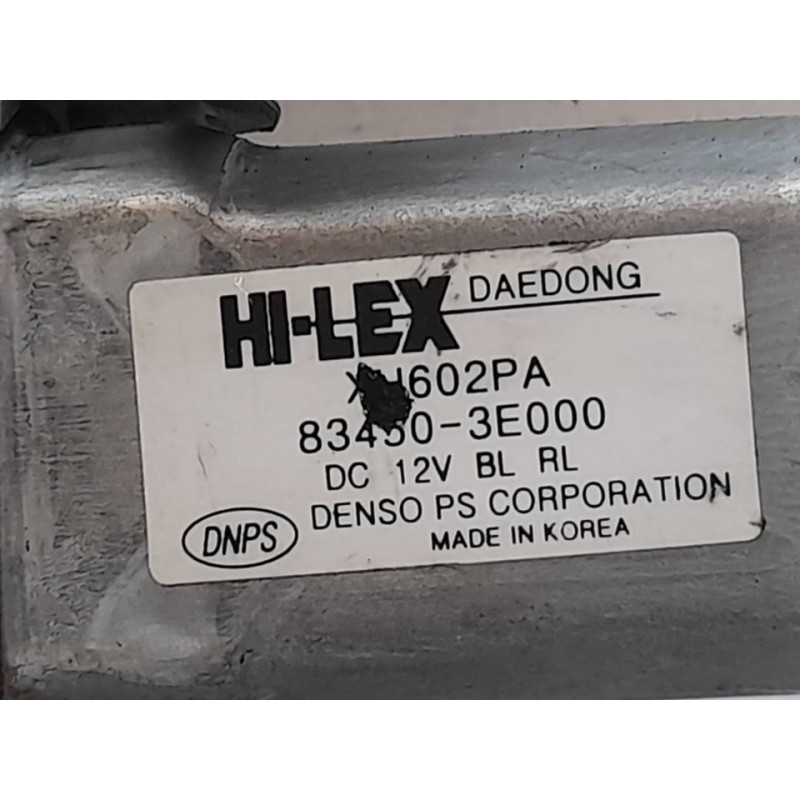 Recambio de elevalunas trasero izquierdo para kia sorento 2.5 crdi ex referencia OEM IAM 834503E00 4