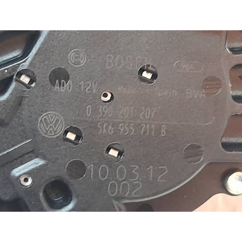 Recambio de motor limpia trasero para volkswagen golf vi (5k1) advance referencia OEM IAM 0390201207 5K6955711B - Negro 3
