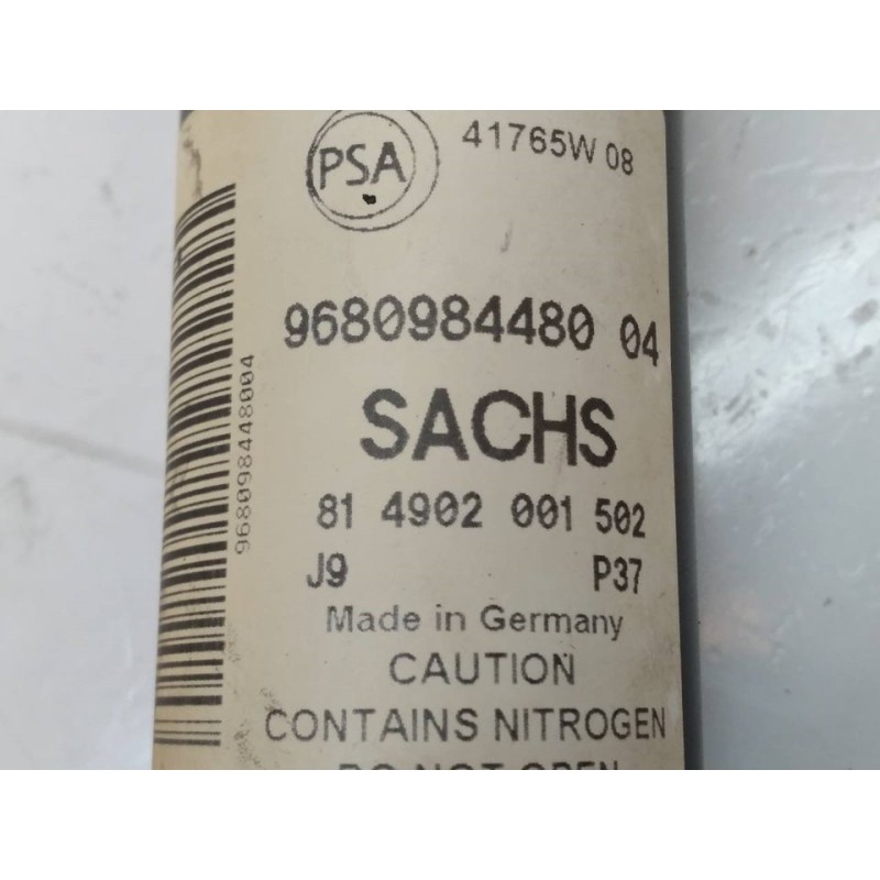 Recambio de amortiguador trasero izquierdo para citroën berlingo cuadro x referencia OEM IAM 9680984480  SACHS 2