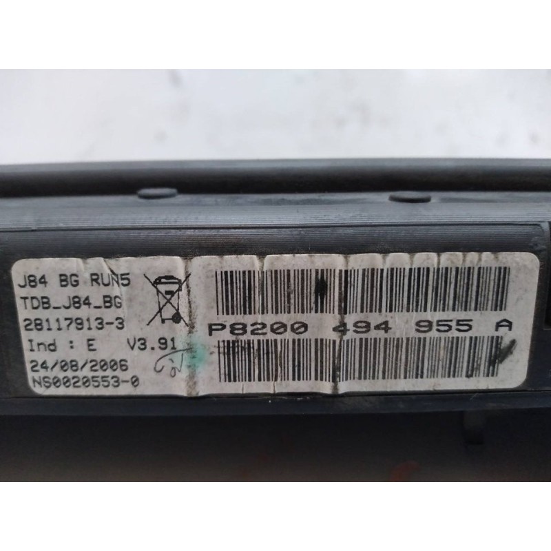 Recambio de cuadro instrumentos para renault scenic ii emotion referencia OEM IAM P8200494955A 4