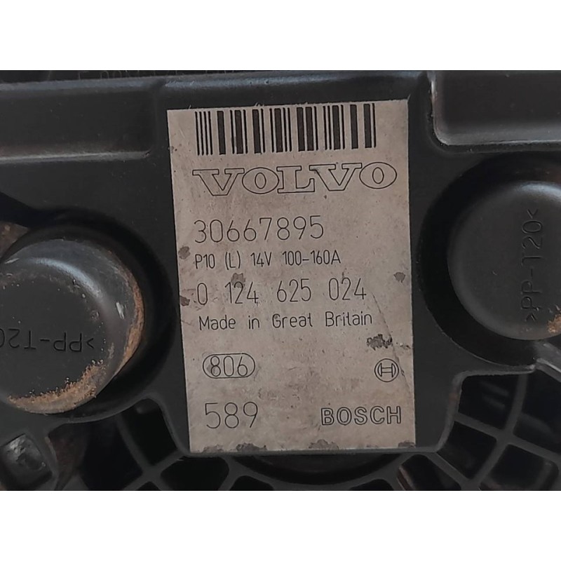 Recambio de alternador para volvo xc90 d5 summum (7 asientos) (136kw) referencia OEM IAM 0124625024 30667895 - Negro 2