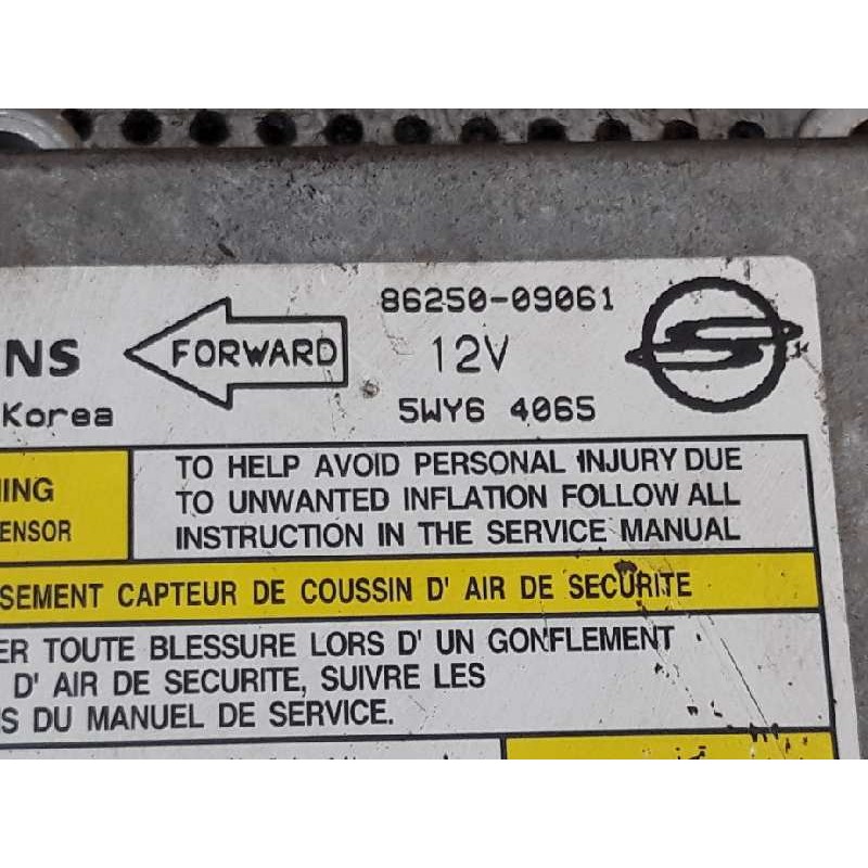 Recambio de centralita airbag para ssangyong kyron 200 xdi limited referencia OEM IAM 8625009061 - Negro 3