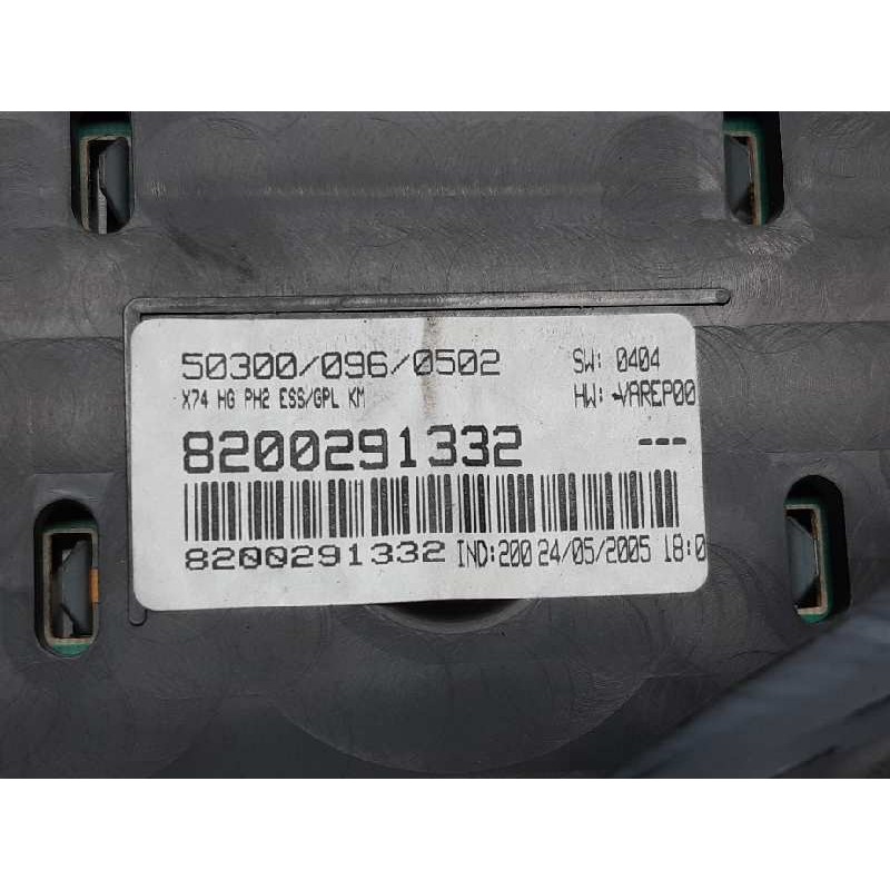 Recambio de cuadro instrumentos para renault laguna ii grandtour (kg0) initiale referencia OEM IAM 8200291332 - Gris 5
