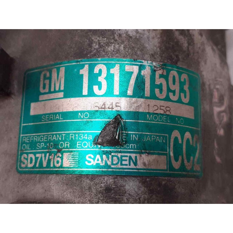 Recambio de compresor aire acondicionado para opel vectra c berlina gts referencia OEM IAM 1258  SANDEM - Azul 4