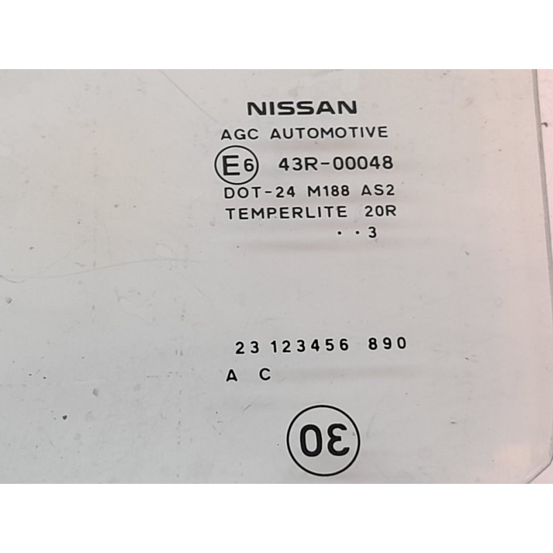 Recambio de luna trasera izquierda para nissan pulsar (c13) visia referencia OEM IAM 43R00048 - Blanco 2