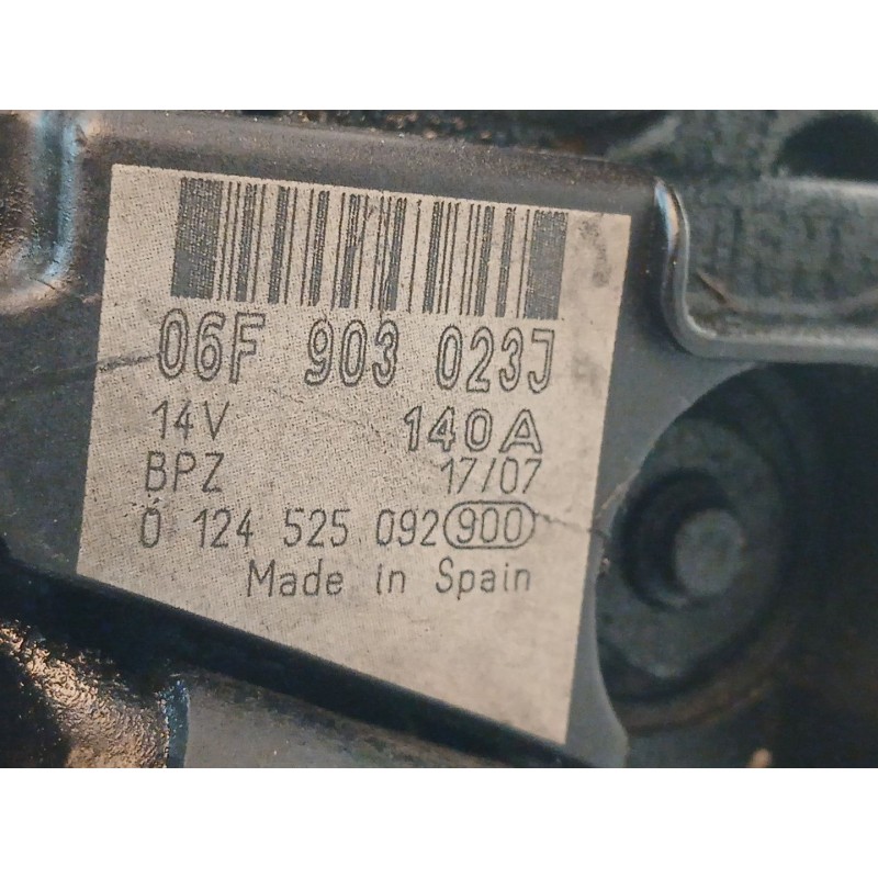 Recambio de alternador para audi a4 avant (8e) 2.0 tdi referencia OEM IAM 06F903023J 0124525092 2