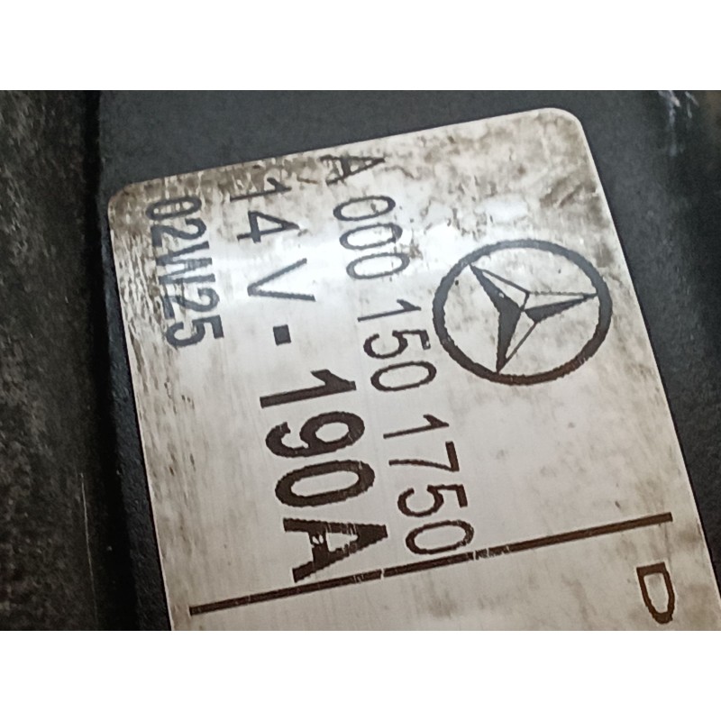 Recambio de alternador para mercedes-benz clase c (w203) berlina 270 cdi (203.016) referencia OEM IAM A0001501750 2