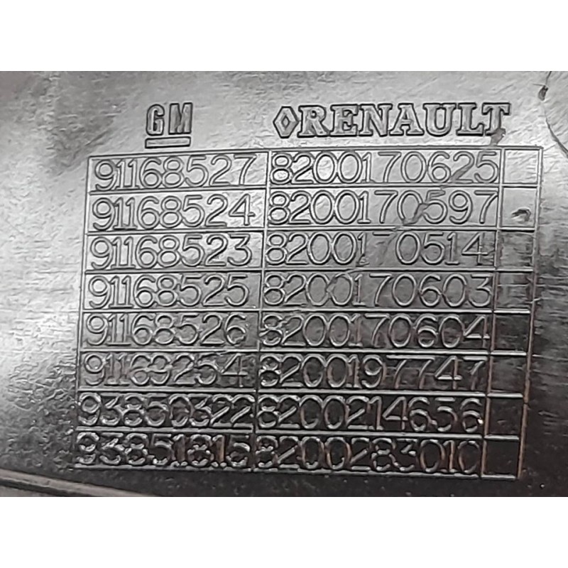 Recambio de maneta exterior delantera derecha para opel vivaro furgón/combi (07.2006 =>) combi 2.9t l1h1 referencia OEM IAM 9116 - Blanco 2