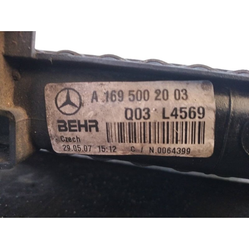 Recambio de radiador agua para mercedes-benz clase b (w245) 200 cdi (245.208) referencia OEM IAM A1695003504 A1695002003 4