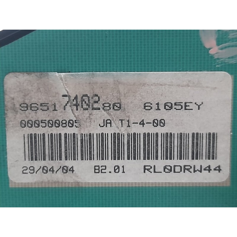 Recambio de cuadro instrumentos para peugeot 206 berlina x-line refri referencia OEM IAM 9651740280 2
