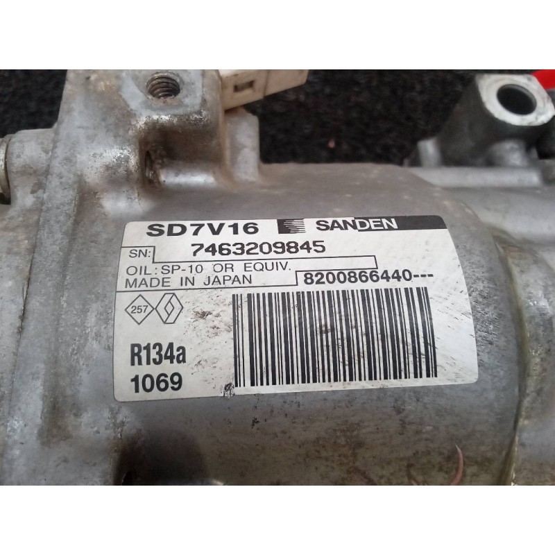 Recambio de compresor aire acondicionado para dacia sandero básico referencia OEM IAM 8200866440 1069 7463209845 - Gris 2
