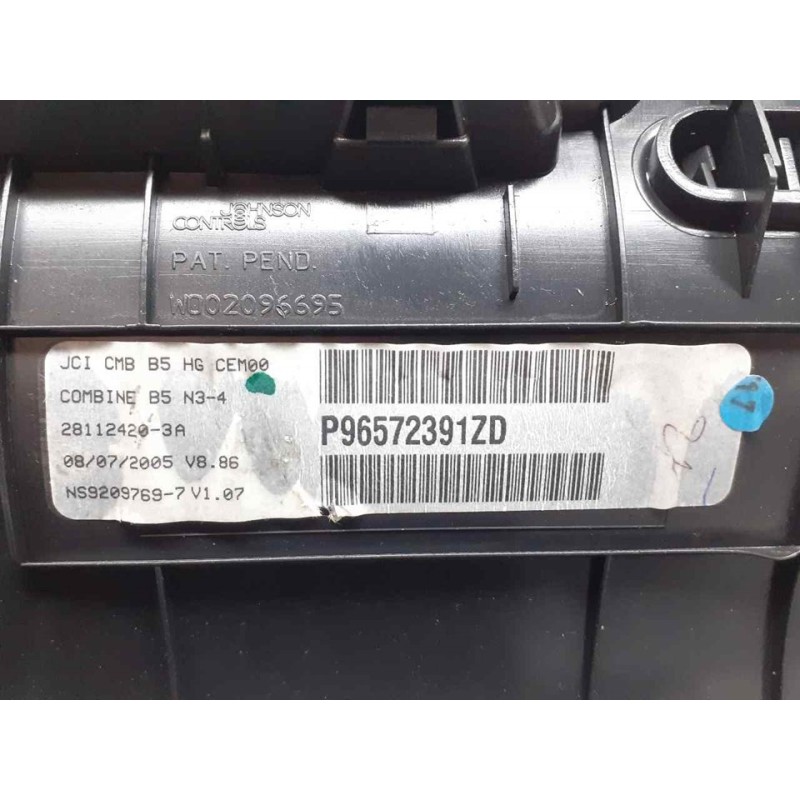 Recambio de cuadro instrumentos para citroën c4 berlina 1.4 16v referencia OEM IAM P96572391ZD 2