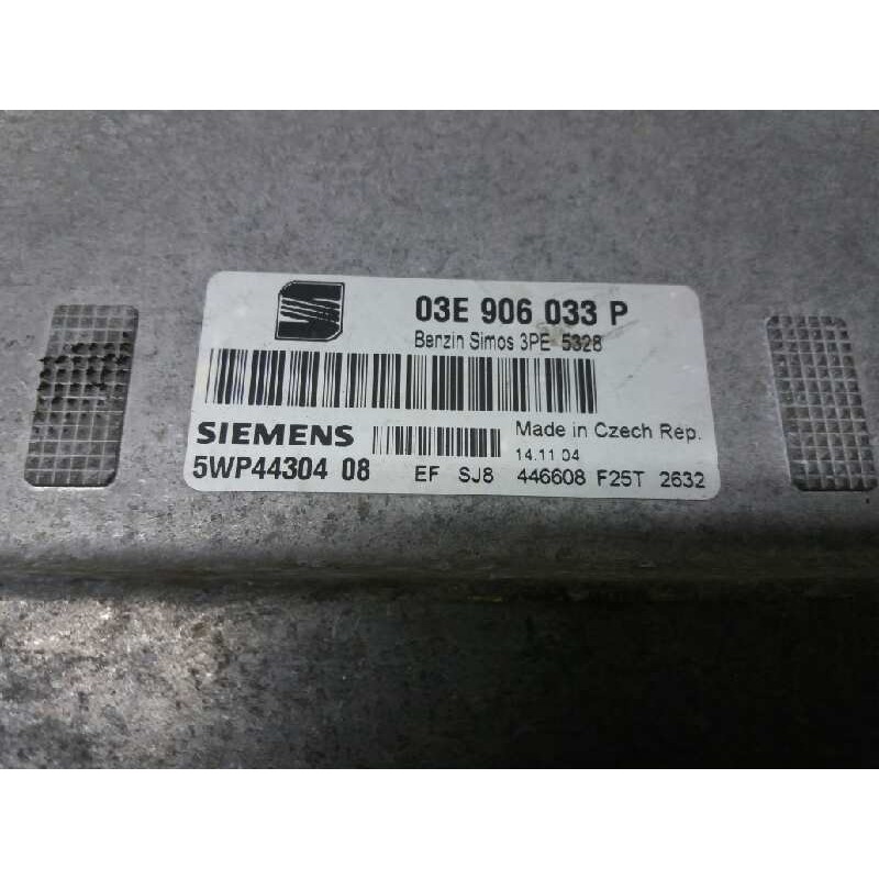 Recambio de centralita motor uce para seat ibiza (6l1) 1.2 referencia OEM IAM 03E906033P 5WP44304 - Amarillo 3